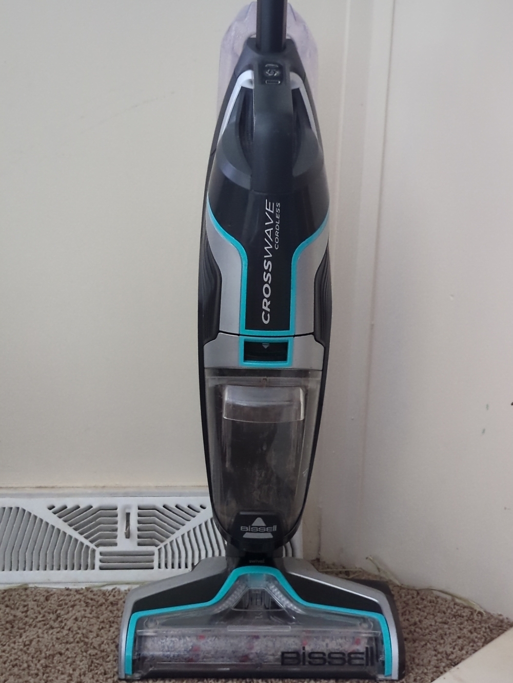 (Cordless) Bissell CrossWave Upright Multi-Surface Cleaner in Black, Teal Silver